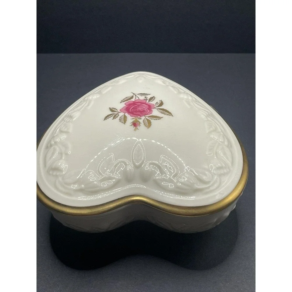 Lenox Rose Heart Trinket Jewelry Candy Dish. New. Perfect‎ Valentine's Day Gift